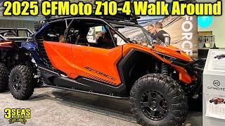 TURBO CHARGED 2025 CFMoto ZForce Z10-4 with accessories! FULL WALK AROUND!