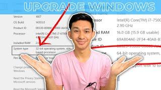 How to Upgrade Windows 32bit to 64bit!