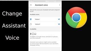 Change Google Assistant Voice