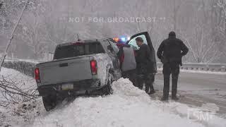 01-01-2025 Edinboro, PA - New Years Day Snow - Vehicles off the Road - Plows - Snow and Traffic