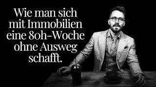 Ein goldenes Hamsterrad aus Immobilien-Investitionen.