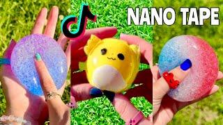 DIY NANO TAPE BUBBLE & NANO TAPE IDEAS with ORBEEZ! 🫧 How to Make a Nano Tape Squishy Compilation