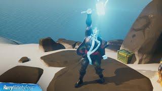 Emote as Thor at Mountain Top Ruins Location - Fortnite