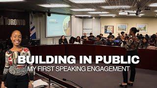 I had my very first speaking engagement | how I turned my passion into my full-time job | VLOG