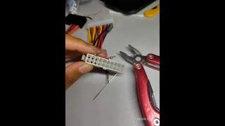 How to remove Atx to intel board 24 to 24 pin power supply converter