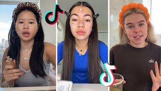 Makeup Tutorial Tiktok Compilation - GRWM  ( Get Ready With Me ) ️(Skincare, Makeup, Outfits) 1142