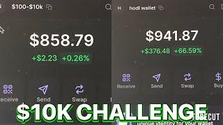 $100 TO $10K SOLANA MEME COIN TRADING CHALLENGE