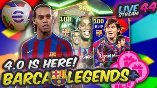  Live NEW eFootball is HERE  Is v4.0 Better? New Barca Legends?!  