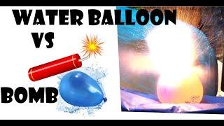 Water Balloon + cracker Explosion