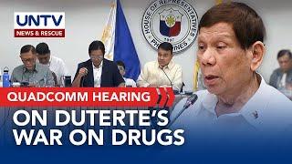 PART 1: House QuadComm hearing on Duterte drug war, EJKs and other issues | November 13, 2024