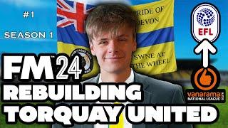 REBUILDING TORQUAY | FOOTBALL MANAGER 2024 SWNe BUILDS TORQUAY UNITED | EPISODE 1