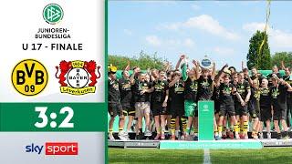 14-Jähriger mit Siegtreffer in LETZTER Sekunde! | Dortmund – Leverkusen | U17 Bundesliga | Finale