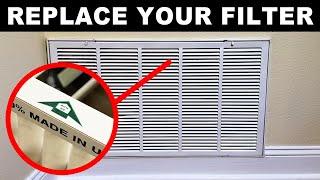 How To Replace Home Air Conditioner HVAC Filter