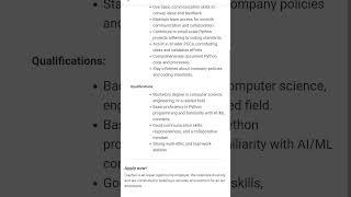 Claysys Hiring AI/ML#jobs#apply#claysys#applynow#hiring#freshers#thehiringnetwork#AI#ML
