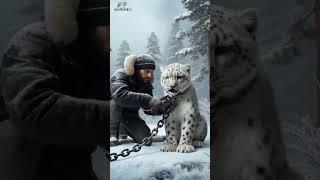 This Little Snow Leopard Won’t Give Up Until Its Mother is Free #shorts #snowleopards #animalrescue