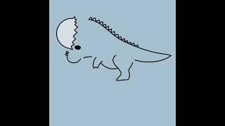 파키케팔로사우루스 ( #pachycephalosaurus ) 친구 그리기 #shorts