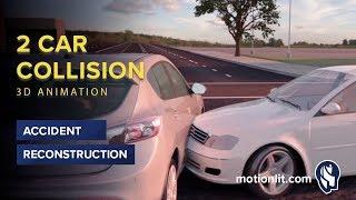 2 Car Collision Animation - 3D Accident Reconstruction