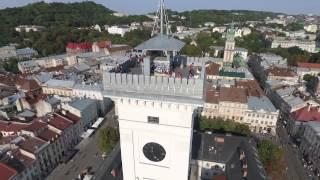Львів. Площа Ринок. Ратуша з висоти!Dji Phantom 3