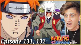 PAIN VS JIRAYA! Naruto Shippuden Episode 131, 132 Reaction