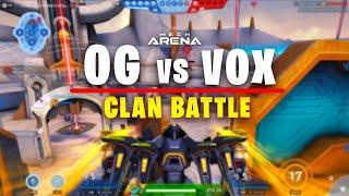 OG vs VOX | PRACTICE CLAN BATTLE | Mech Arena | ONE MOD PER MECH