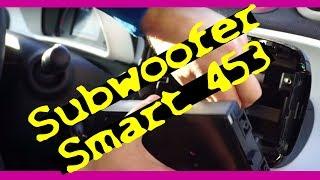 Smart 453, Twingo 3 | how to | Media System öffnen (open) | Subwoofer Einbau (install) | Signale