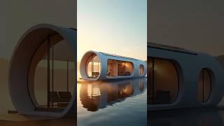 Living in a Floating Capsule House!  | Futuristic Off-Grid Home
