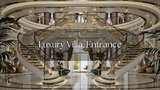 Luxury Villa Entrance and Staircase Design | Opulent Dubai Home