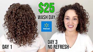 Drugstore Curly Hair Routine Under $25 | Suave, Hask, Shea Moisture