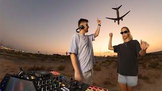 Chill House Sunset Vibes behind Dubai Airport Runway | DJ Leonica & Ray Ro