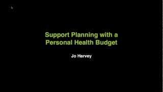 Support Planning with a Personal Health Budget Webinar