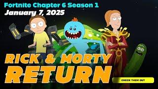 Fortnite Item Shop Review Rick & Morty Skins Return, January 07, 2025 - AdorahTheExplora