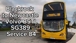 Route: 84 *FULL ROUTE* | Blackrock to Newcastle, Wicklow | Dublin Bus Wright Gemini 3 SG389 |