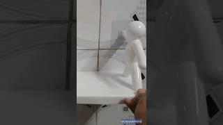 Self Adhesive Wall Mounted Multipurpose Shelf | Plastic Storage Rack or Stand No Drill Shelf Holder