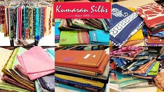 Kumaran silks Pure cotton saree Kanchi cotton Bengal cotton sungudi mulmul saree collection