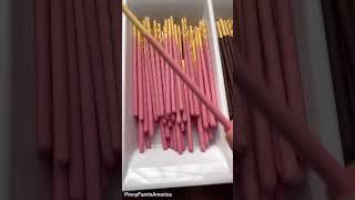 asmr Filling Platter with Pocky Biscuit Sticks #shorts