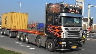 4K trucks, trucks, trucks, Waalhaven, Rotterdam, 29 MRT 2019