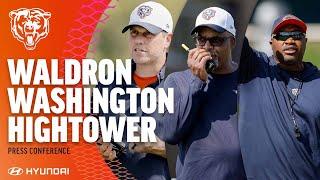 Waldron, Washington, Hightower on Week 1 takeaways, embracing Sunday night spotlight| Chicago Bears