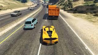 GTA 5 Grotti Furia speeding through traffic - Ferrari 488 Pista Sound