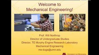 Mechanical Engineering - UMN CSE Exploring Majors - Fall 2021