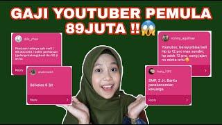 BERAPA GAJI YOUTUBER PEMULA? KISAH NYATA DARI SUBSCRIBERS AKU