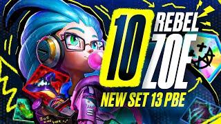 I Hit 10 Rebel and Its Beyond Broken! | TFT Set 13 PBE Gameplay