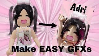 Make an EASY and GLOSSY GFX! Easy GFX tutorial!