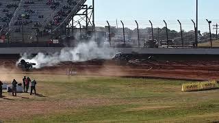 Zeb Wise Wild Crash at Charlotte Dirt Track