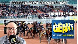 Pronostic Géant @GenybetTurf Dimanche 9 Mars 2025. R1 AUTEUIL