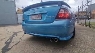 Ba Xr6 Sedan Redback Exhaust Headers, high flow Cat, 2.5" hotdog centre, twin 2.5" out rear muffler