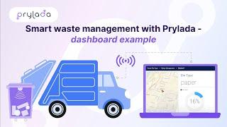 Smart waste management with Prylada - dashboard example