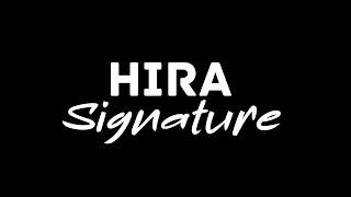 Hira Name Signature Style