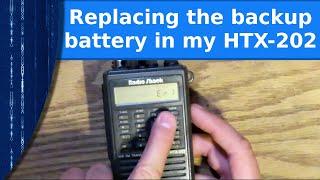 Ham Radio - Replacing the backup battery in my HTX 202