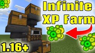 MINECRAFT 1.16.4 + Easy XP Farm BEDROCK and JAVA with No Mobs | Tutorial