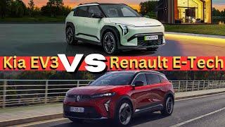 Kia EV3, Long Range, 2024 VS Renault E-Tech Grand Scenic, 2024